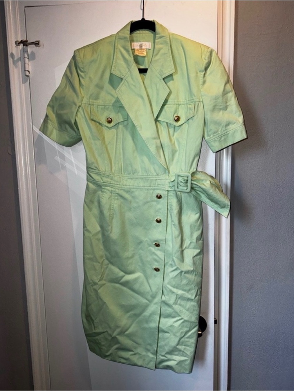 Escada Mint Green Dress